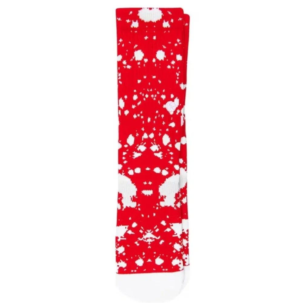 NWT Boy's ethika Red Splatter Crew Socks